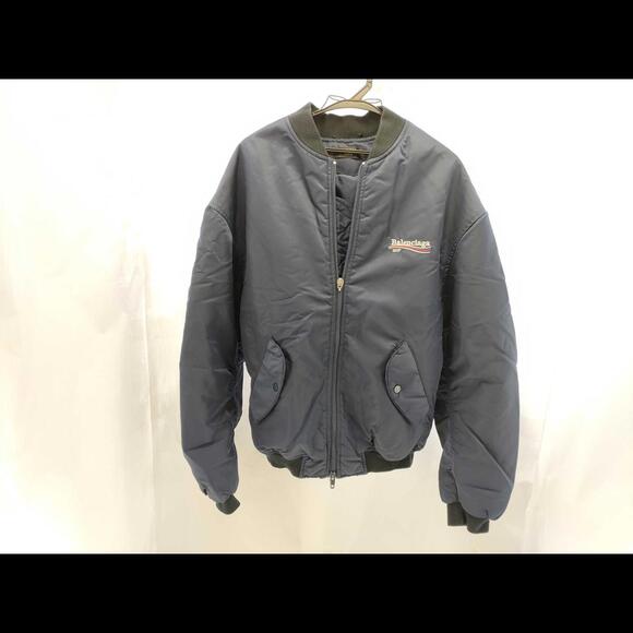 Balenciaga 2017 Navy Blue Flight Jacket